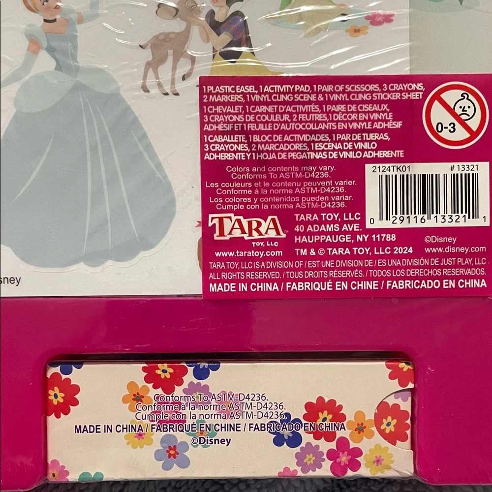 Disney Princess Mini Activity Set and Easel,Stickers,Crayons,Scissors, Markers